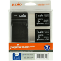 Koop Jupio Kit: 2x Battery DMW-BLG10E + USB Single Charger - 8718503028514