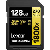 Koop Lexar Professional SDXC 1800x GOLD 128GB 180MB/s - 843367124503