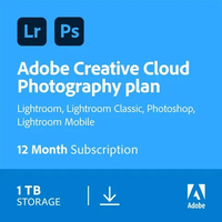 Koop Adobe Creative Cloud Photography Plan 1 Jaar + 1TB Cloudopslag - Digitaal -