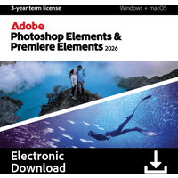 Koop Adobe Photoshop & Premiere Elements 2026 3 Jaar - Digitaal -