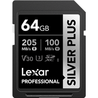 Koop Lexar Professional SDXC Silver Plus 64GB 100MB/s - 0843367134120
