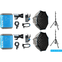 Koop Nanlite FC-120B LED Bi-Color Spot Light Dual Kit (met lightstand en softbox) - 0651137511695