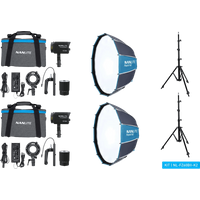Koop Nanlite Forza 60B II LED Bi-Color Dual Kit (met lightstand en softbox) - 0651137511534